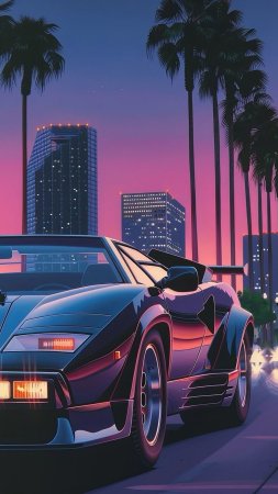 Retro synthwave