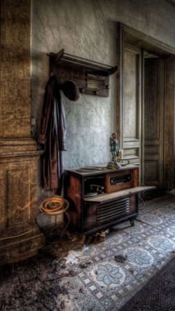 Заброшенные особняки скачать фон 720 x 1280