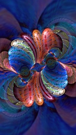 Fractal art скачать фон 1424 x 2532