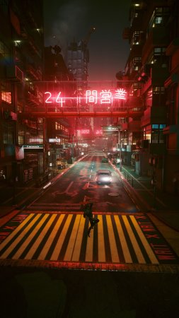Город найт сити cyberpunk ночь