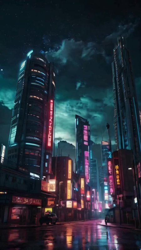 Neon dreams: a journey through cyberpunk city