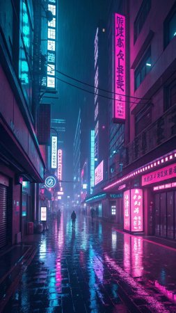 Cyberpunk city neon wallpaper