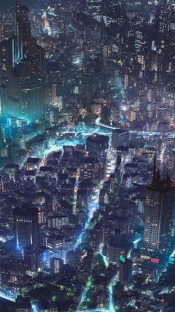 Cyberpunk art город