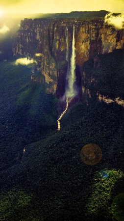 Водопад анхель в венесуэле