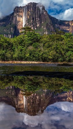 Водопад анхель (национальный парк канайма венесуэла)