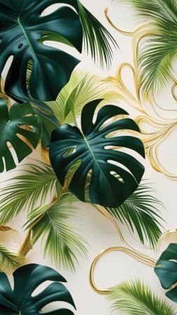 Monstera leaf