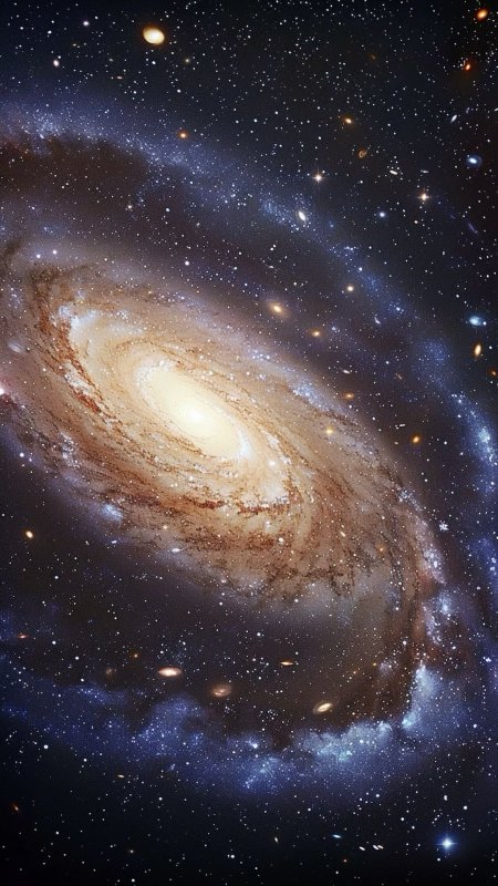 Outer space galaxy