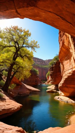 Zion canyon скачать фон 1080 x 1920