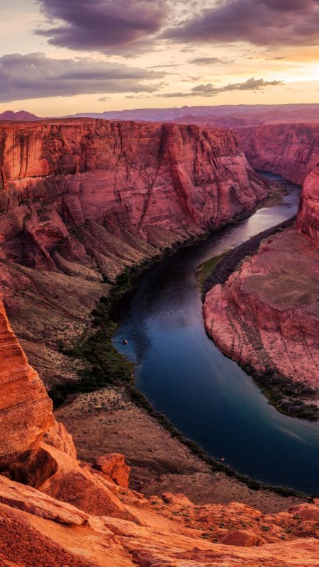 Horseshoe bend arizona скачать фон 1080 x 1920