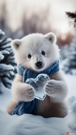Adorable polar bear