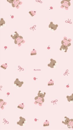 Pink bears wallpaper