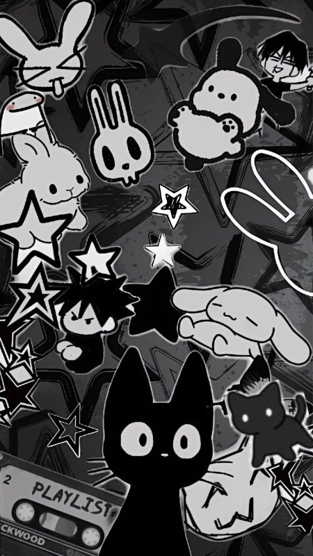 Cute black cat aesthetic wallpaper скачать фон 1080 x 1920