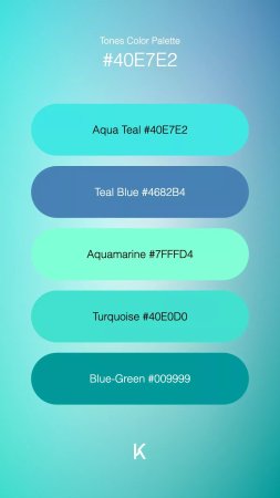 Blue color palette