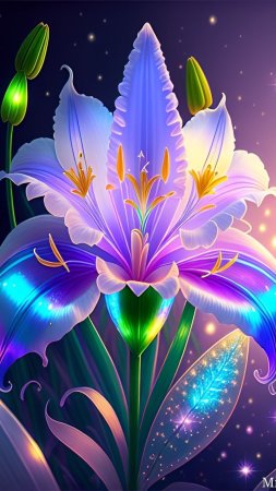 Волшебный цветок скачать фон 1080 x 1920