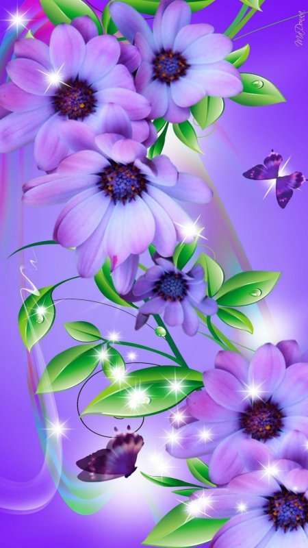 Цветы вертикально скачать фон 1080 x 1920