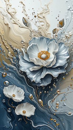 Объемная живопись скачать фон 2160 x 3840