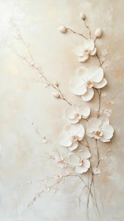 Барельеф цветок скачать фон 2160 x 3840