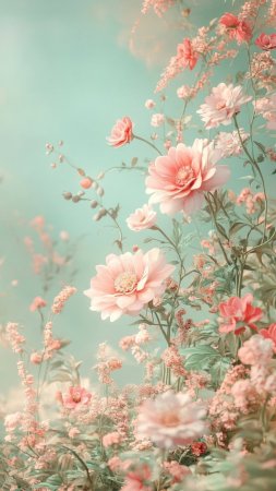 Фон нежные цветы
