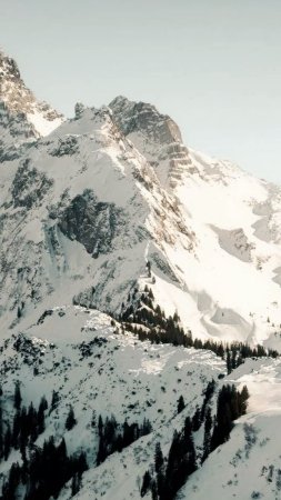 Snow covered mountains