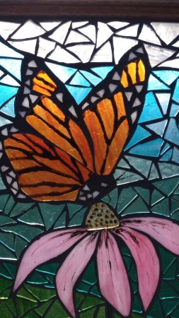 Stained glass panel скачать фон 1424 x 2532