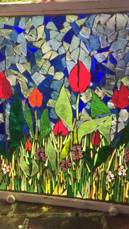 Stained glass window скачать фон 1424 x 2532