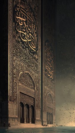 Arabic calligraphy скачать фон 1080 x 1920