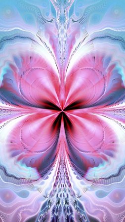 Фрактальные узоры скачать фон 720 x 1280