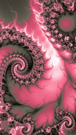 Fractal spiral скачать фон 1424 x 2532