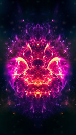 Огонь абстракция скачать фон 2160 x 3840