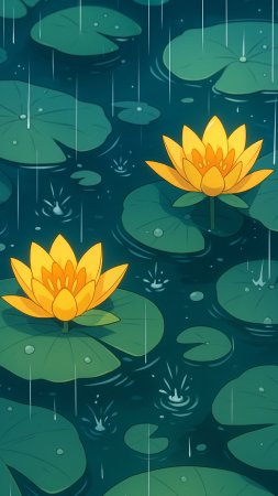 Yellow water lily