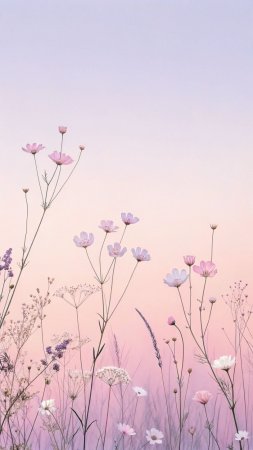 Пастельные цветы