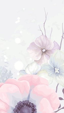 Акварельные цветы