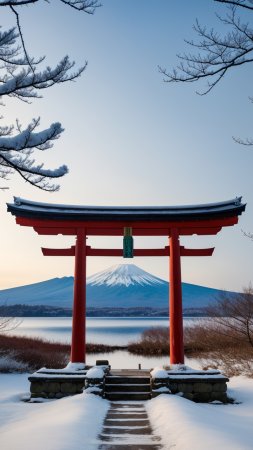 Torii gate скачать фон 1080 x 1920