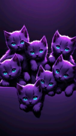 Фиолетовая кошка
