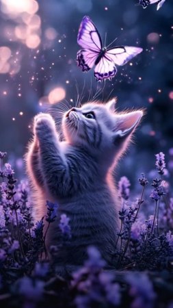 Котенок красивый