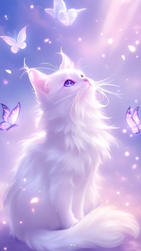 Котик красивый рисунок