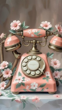 Vintage phone скачать фон 720 x 1280
