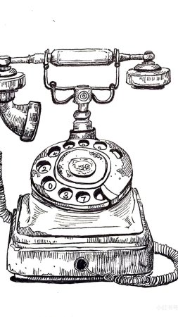 Telephone draw скачать фон 1080 x 1920