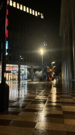 City street at night