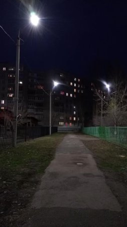 Посёлок донское установили новых фонаря уличного освещения