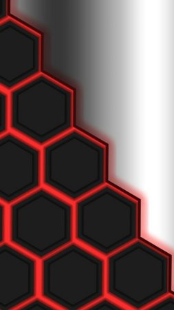Red hexagon