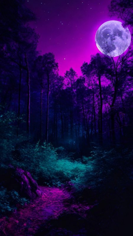 Purple forest