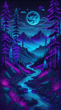 Иллюстрация пейзаж