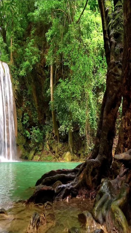 Фотообои водопад erawan