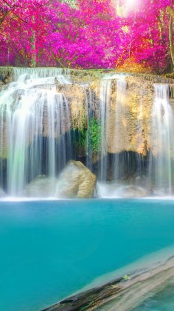 Красивая природа водопад