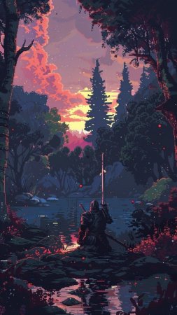 Пиксельные арты скачать фон 1080 x 1920