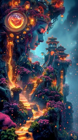 Фантастические миры скачать фон 1080 x 1920