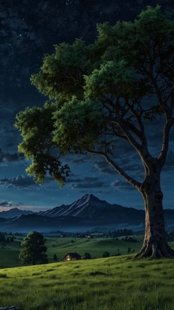 Живописные пейзажи скачать фон 1424 x 2532
