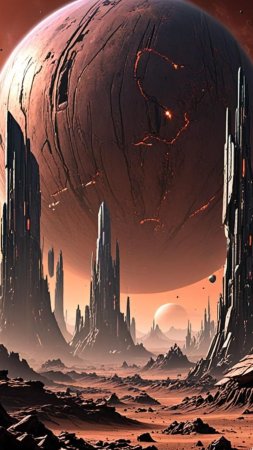 Фантастические миры скачать фон 1080 x 1920