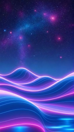 Neon wave